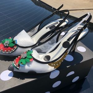 Dolce & Gabbana Fruit embellished kitten heels